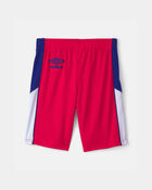 Kids Umbro England Mesh Soccer Shorts - Red/Blue/White, image 3 of 7 slides