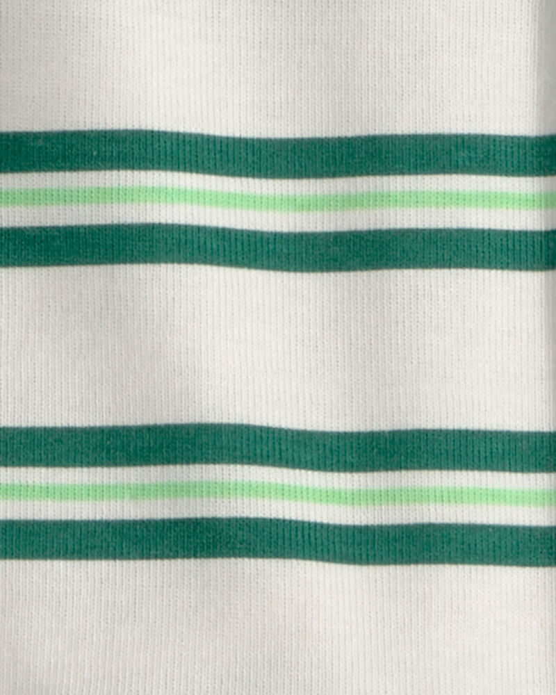 Tout-petit gar&ccedil;on - Ensemble 4 pi&egrave;ces de pyjamas ajust&eacute;s &agrave; manches courtes en 100 % coton, soccer et dinosaures - Vert, image 2 sur 4 diapositives