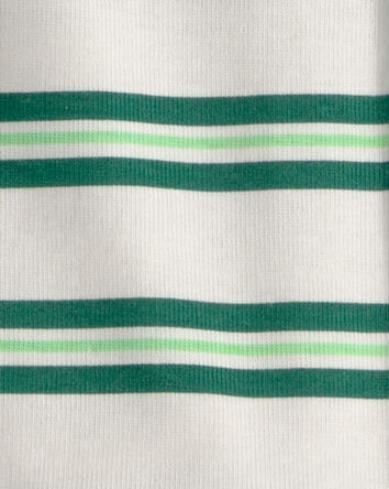 Tout-petit gar&ccedil;on - Ensemble 4 pi&egrave;ces de pyjamas ajust&eacute;s &agrave; manches courtes en 100 % coton, soccer et dinosaures - Vert, 