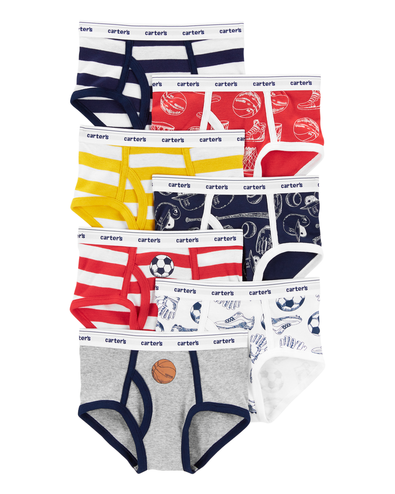 7-Pack Cotton Briefs, image 1 of 3 slides