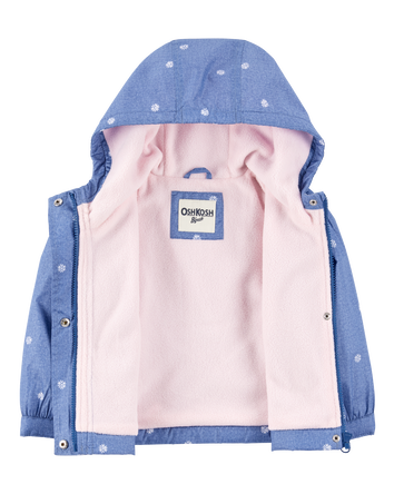 Toddler Daisy-Print Chambray Jacket, 
