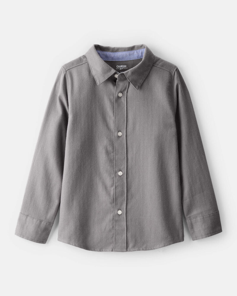 Boys Button-Down Shirt - Grey, image 1 of 3 slides