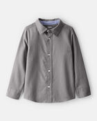 Boys Button-Down Shirt - Grey, image 1 of 3 slides