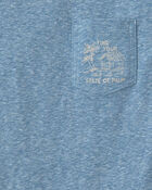 Boys 'State of Palm' Beach Embroidered Graphic Tee - Blue, image 2 of 3 slides
