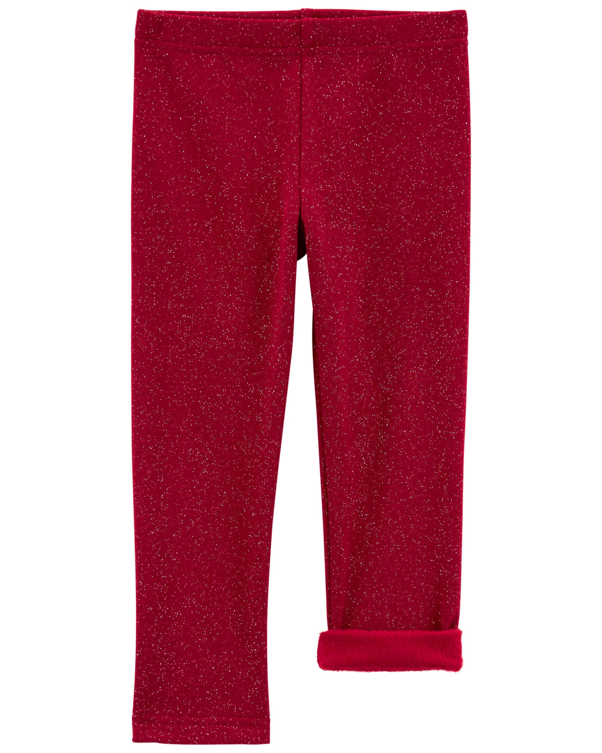 Toddler Girls Toddler Glitter Cozy Fleece Leggings 2T Carter s