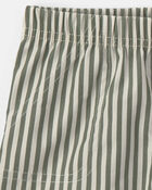 Baby Boy 2-Piece Polo Shirt & Short Set - Cream/Green, image 3 of 4 slides