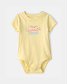 Baby 'Main Character Energy' Graphic Bodysuit - Yellow, image 1 of 3 slides
