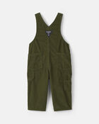 Baby Corduroy Overalls - Olive Green, image 2 of 4 slides