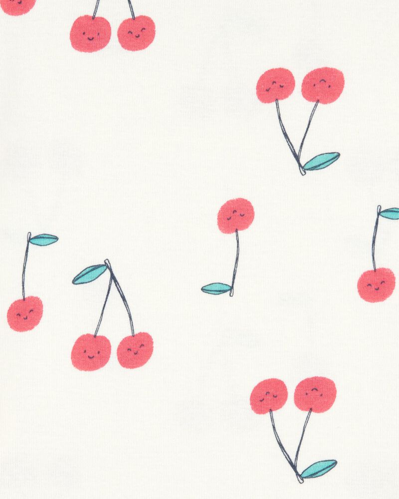 Toddler 4-Piece Cherry Cotton Pyjamas, image 3 of 4 slides