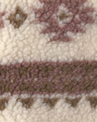 B&eacute;b&eacute; - Blouson en molleton teddy recycl&eacute; &agrave; motif g&eacute;om&eacute;trique, image 4 sur 4 diapositives