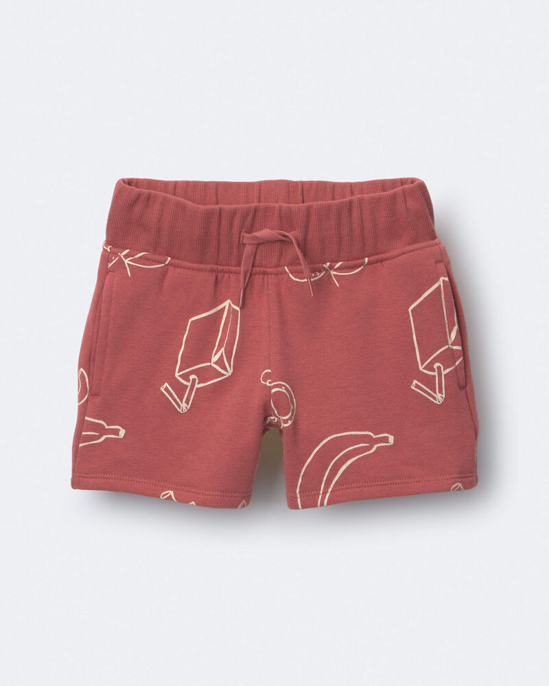 Toddler City Park&trade; Short in Snack Print - Red, image 2 of 6 slides