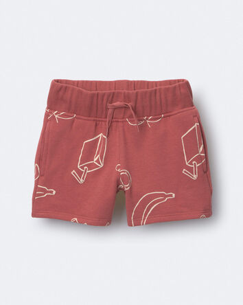 Toddler City Park&trade; Short in Snack Print - Red, 