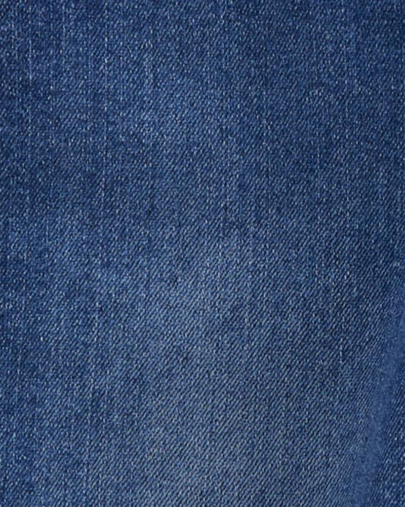Enfant en bas &acirc;ge Salopette en denim extensible - D&eacute;lavage fonc&eacute;, image 3 sur 3 diapositives