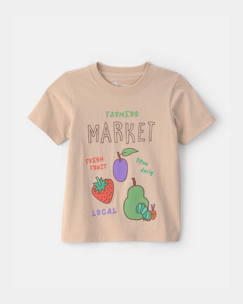 Toddler Farmers Market Graphic Tee - Tan, image 1 of 2 slides