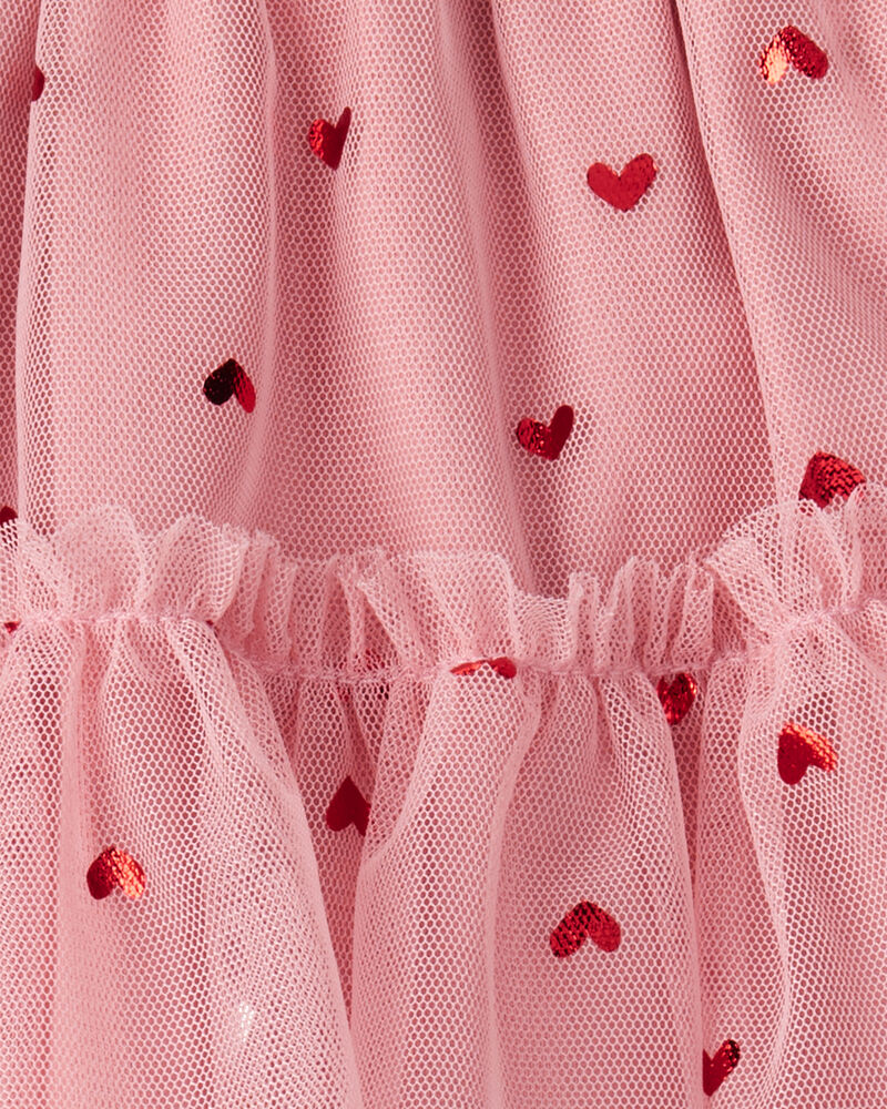 Baby Girl Heart Skirt - Pink, image 3 of 4 slides