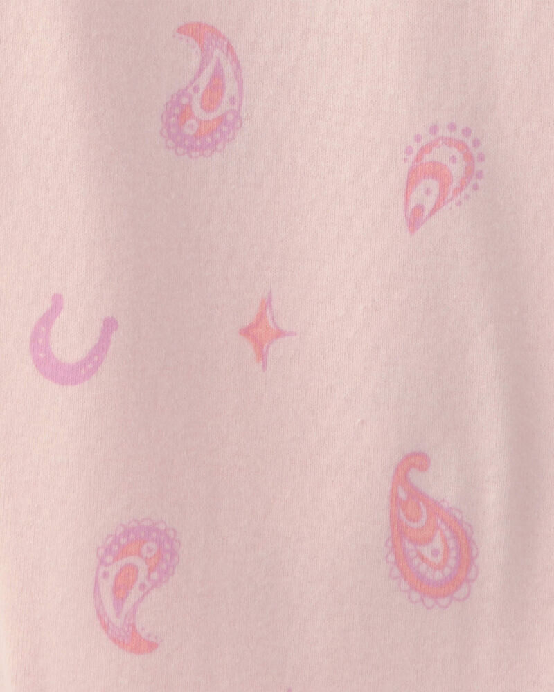 Girls Unicorn 100% Cotton Snug Fit 4-Piece Pyjama Set - Pink, image 2 of 5 slides