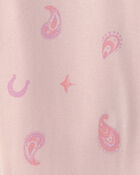 Girls Unicorn 100% Cotton Snug Fit 4-Piece Pyjama Set - Pink, image 2 of 5 slides