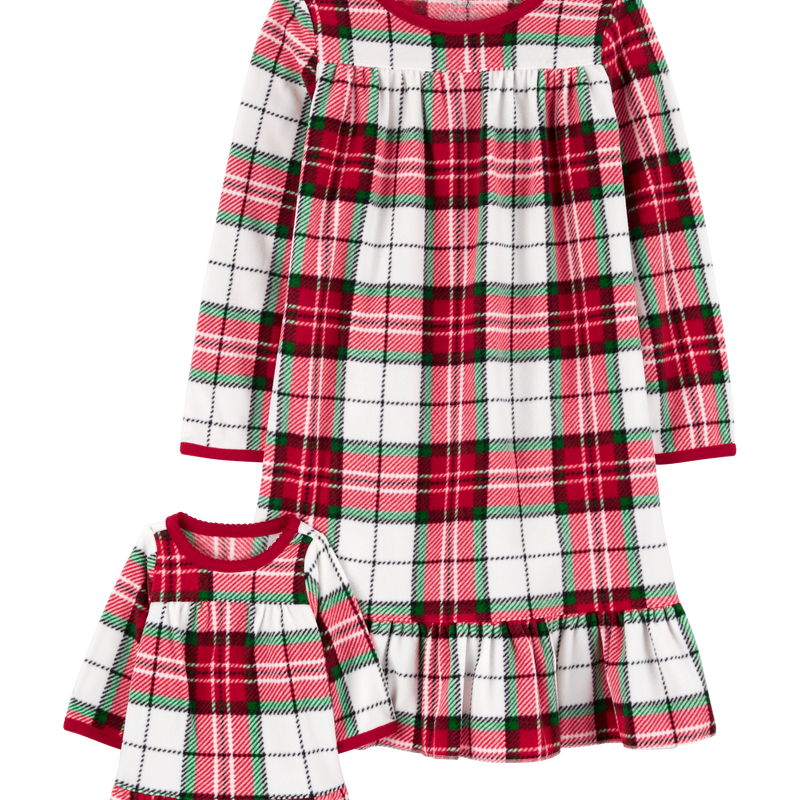 Girls fleece nightdress best sale