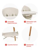 Chaise haute 4-en-1 EON &ndash; Avoine, image 3 sur 4 diapositives