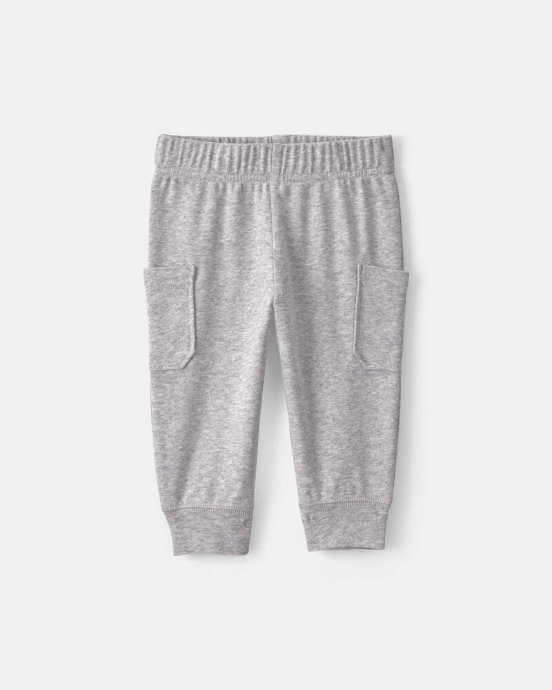 Baby Boy 2-Piece Varsity Long-Sleeve Bodysuit & Pant Set - Grey, image 3 of 6 slides
