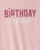 Tout-petit fille - T-shirt &agrave; imprim&eacute; &laquo;Birthday Girlie&raquo; - Rose, image 3 sur 3 diapositives