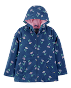 Kid Colour Changing Rain Jacket - Navy, image 3 of 6 slides