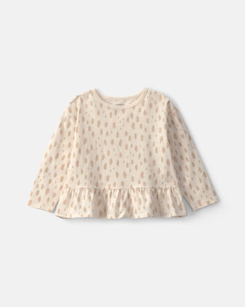 Toddler Girl Long Sleeve Printed Top - Multi, 