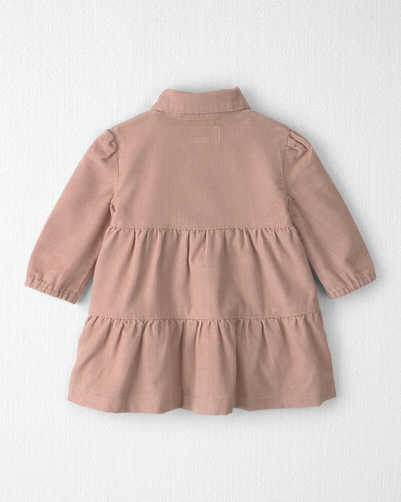 Baby Girl Organic Cotton Corduroy Dress, image 2 of 6 slides