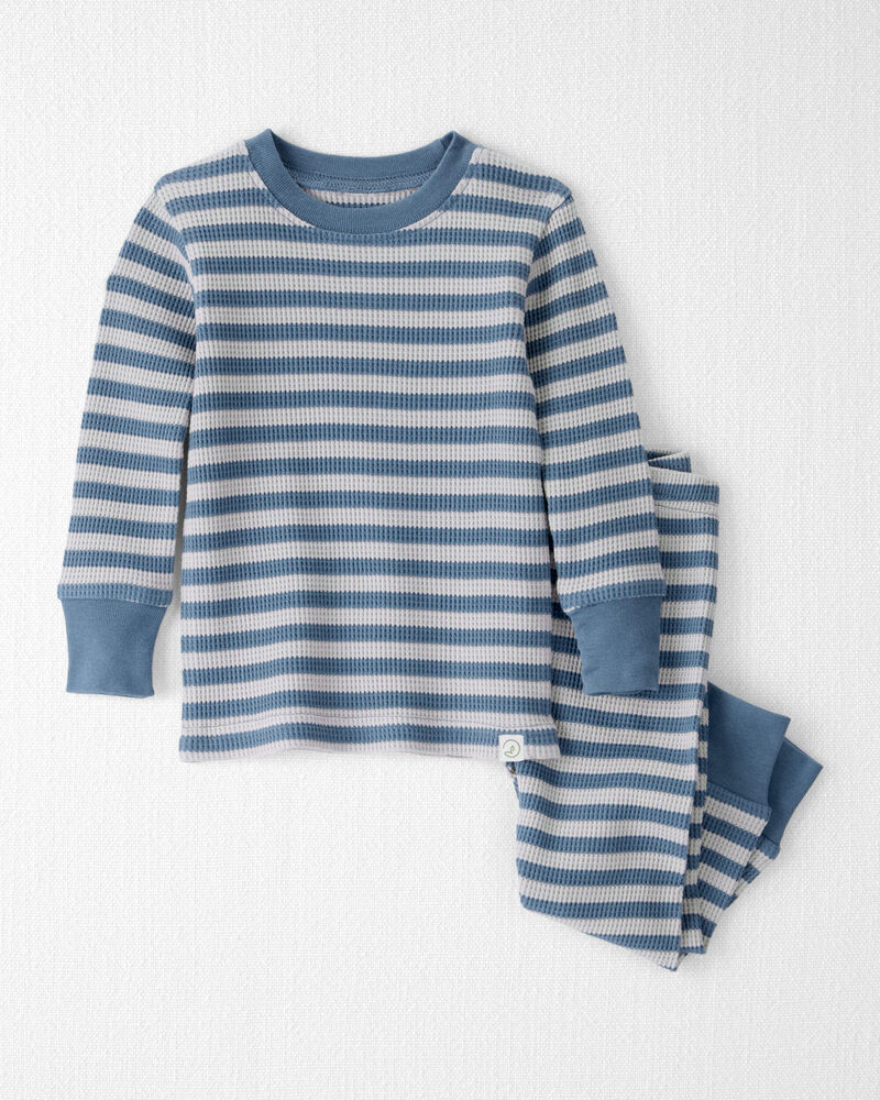 Bébé - Pyjama rayé en coton biologique, image 1 sur 5 diapositives