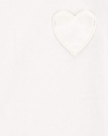 Toddler Solid Short-Sleeve Fashion Top - White, 