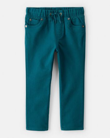 Toddler Boy Drawstring Pants - Teal, 