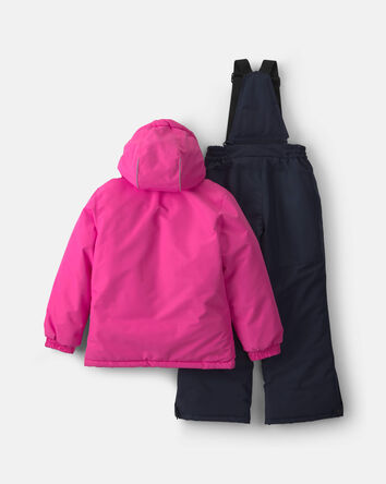 Girls  2 Piece Snowsuit - Pink, 