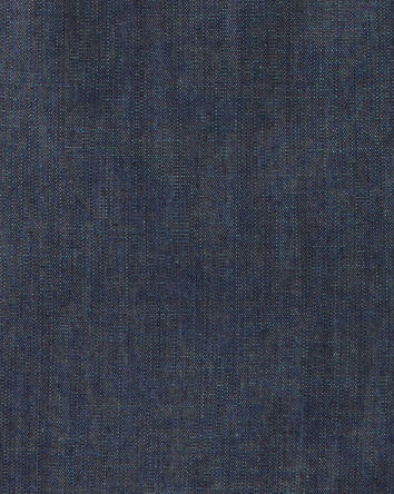 Boys Denim Button-Down Shirt - Dark Wash, 