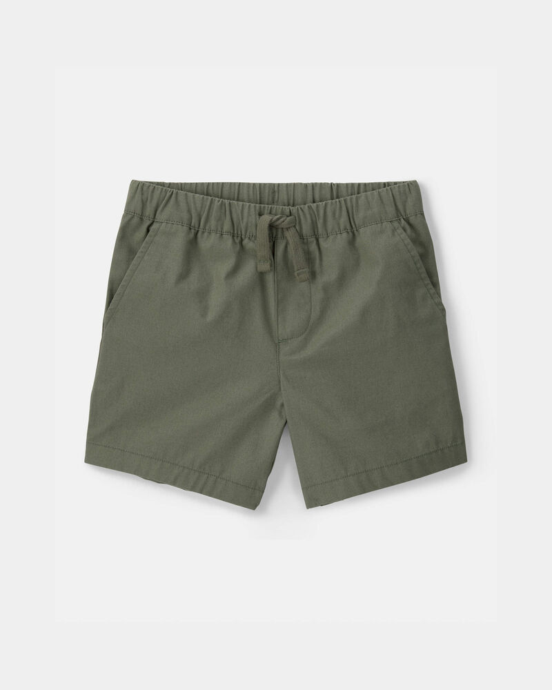 Toddler Boy Canvas Shorts - Green, image 1 of 4 slides