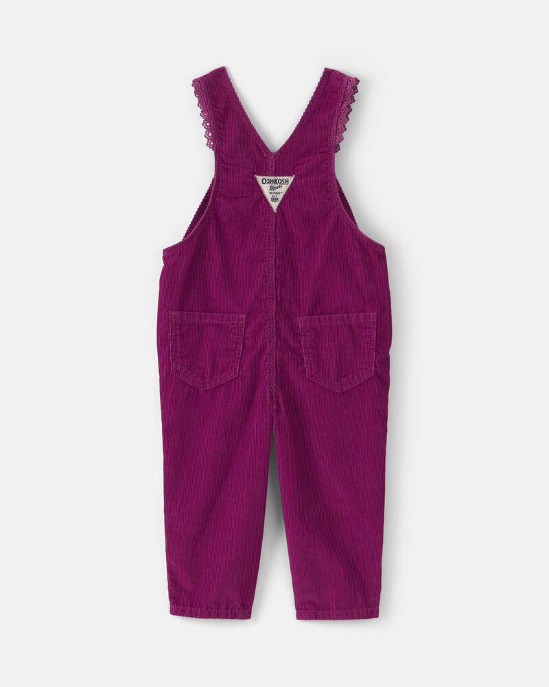 B&eacute;b&eacute; fille - Salopette en velours c&ocirc;tel&eacute; &ndash; Mauve, image 6 sur 7 diapositives