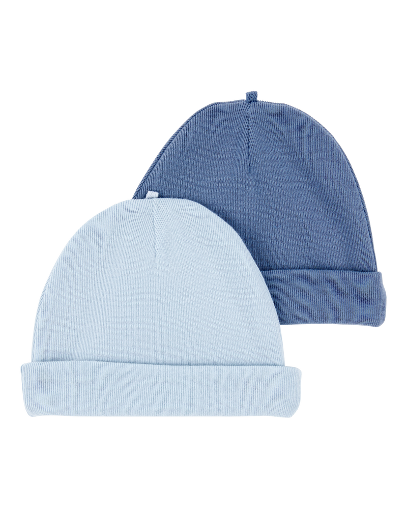 Bébé Emballage de 2 bonnets , image 1 sur 2 diapositives