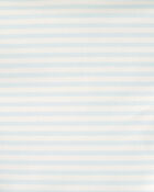 Girls 3-Piece Lemon Striped Rashguard Swimsuit Set - Blue, image 5 of 6 slides