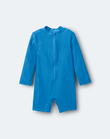 Tout-petit gar&ccedil;on - Maillot dermoprotecteur 1 pi&egrave;ce &agrave; manches longues &laquo;Vitamin Sea&raquo; - Turquoise, 