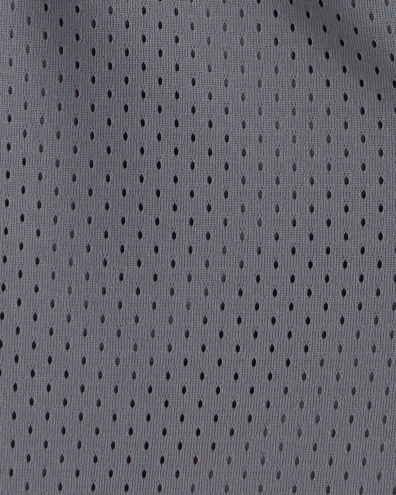 Toddler Boy Stripe Mesh Active Shorts - Grey, image 3 of 4 slides