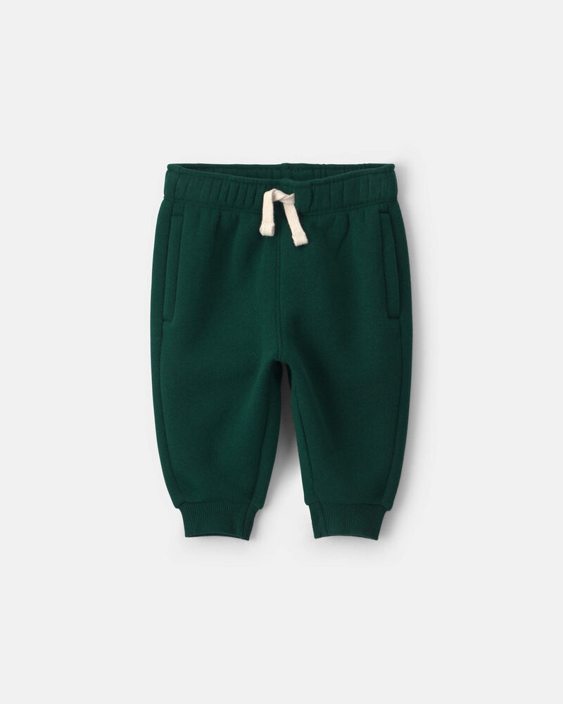 Baby Boy Fleece Pants - Green, image 1 of 4 slides