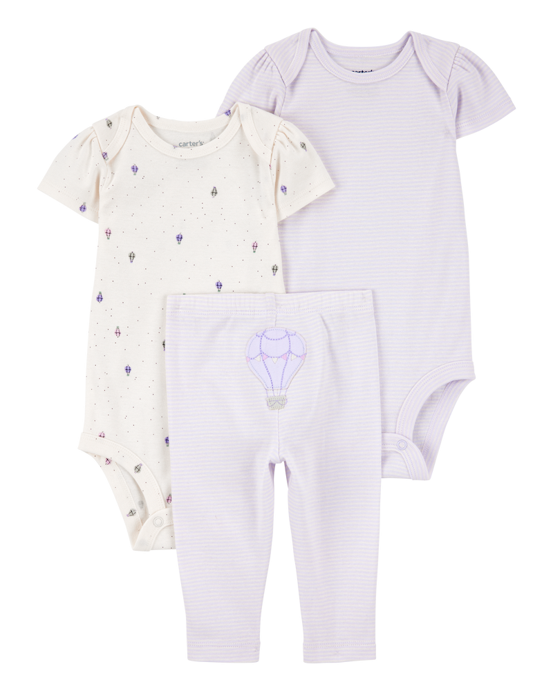 Baby Girl 3-Piece Hot Air Balloon Little Character Set, image 1 of 5 slides