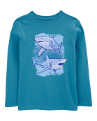 Kid Shark Long-Sleeve Graphic Tee, image 1 of 3 slides