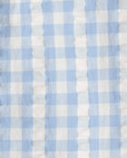 Baby Boy Gingham Button-Front Shirt Made with Organic Cotton, image 3 of 4 slides