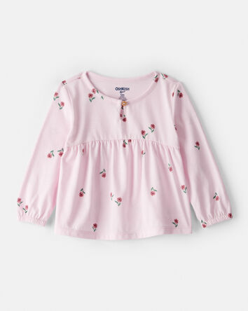 Baby Girl Floral Top - Pink, 