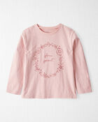 Girls Organic Cotton Free Spirit Long-Sleeve Jersey Tee, image 1 of 4 slides