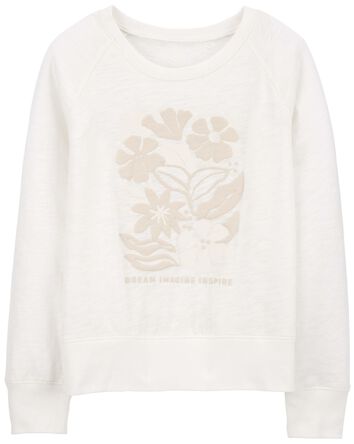 Floral Pullover Sweatshirt, 