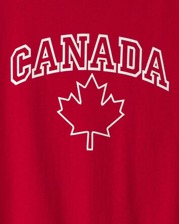 Boys Canada Day Graphic Tee - Red, 