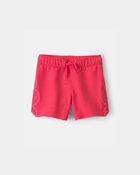 Tout-petit gar&ccedil;on - Short en jersey bouclette &agrave; motif de crabe - Orange, image 1 sur 4 diapositives