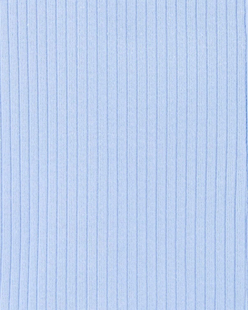 Kid Ribbed Button-Down Vest - Blue, image 2 of 3 slides