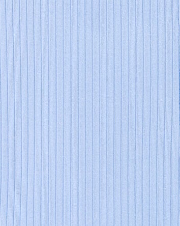 Kid Ribbed Button-Down Vest - Blue, 